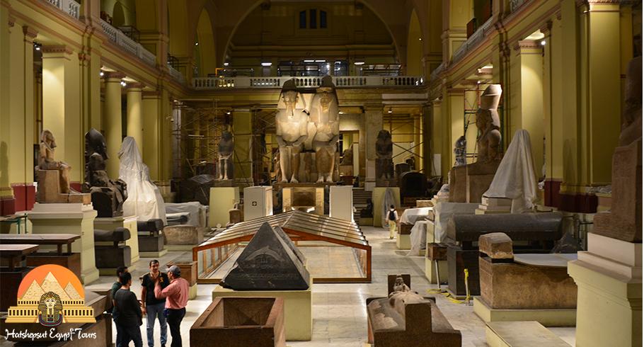 Inside the Egyptian museum